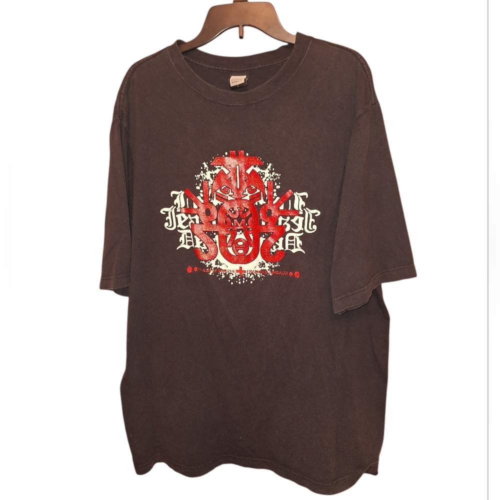 Vintage Marithe Francois Girbaud Y2K Black T-shirt Men's Large RED black Graphic